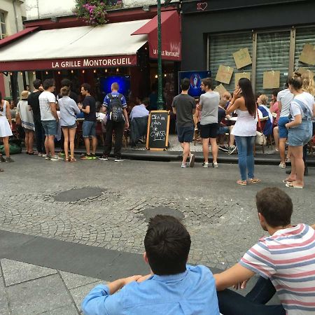 Quartier Montorgueil, Voie Pietonne, Dans Un Immeuble Du Xveme Appartement Parijs Buitenkant foto